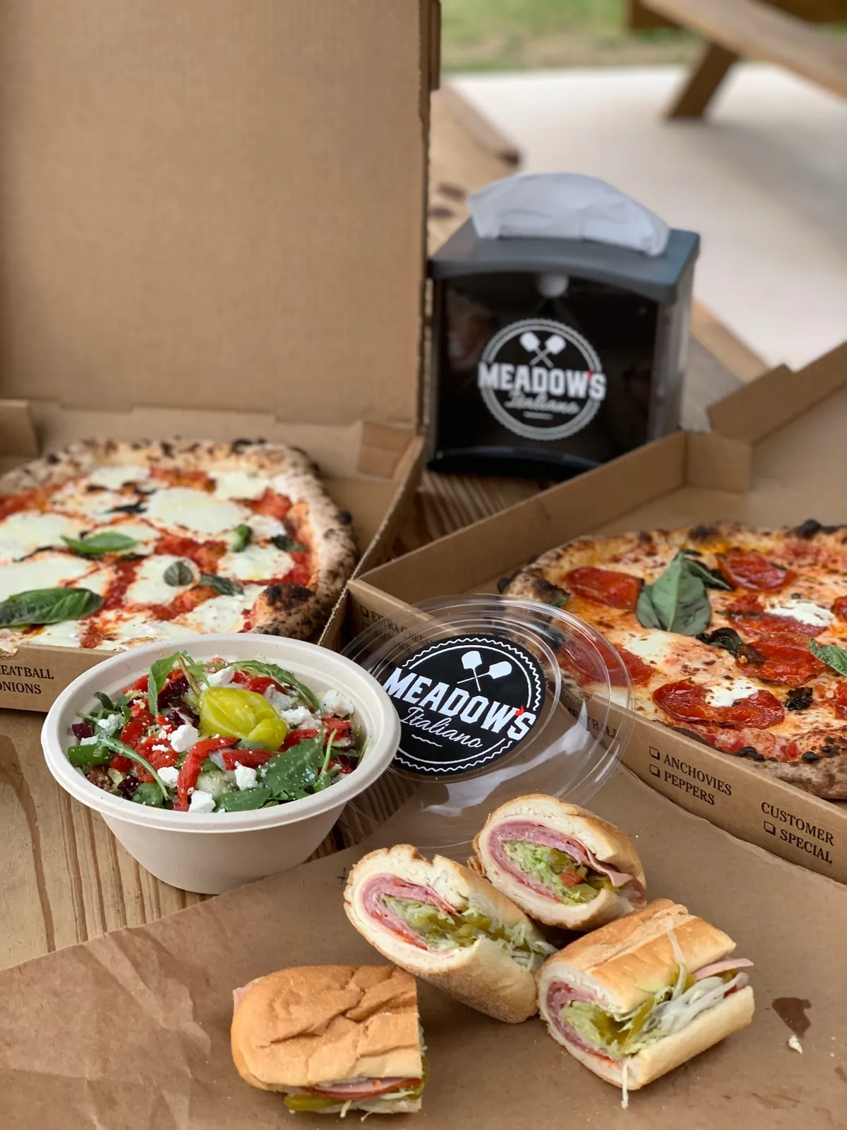 Wood-fired pizza and hand-crafted Italian subs