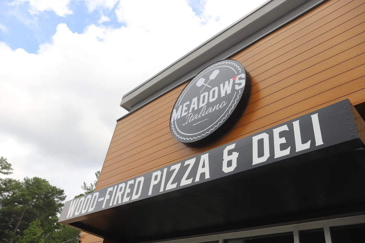 Meadow's Wood-Fired storefront in Mooresville, NC
